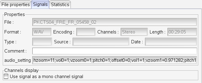 File Properties Signals