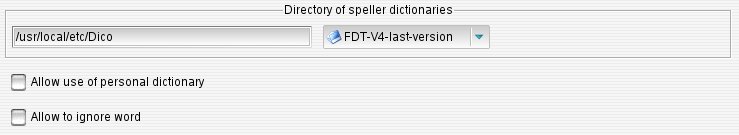 Spell checking configuration